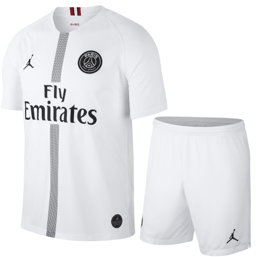 PSG 18/19 3rd White Soccer Kits (Shirt+Shorts)